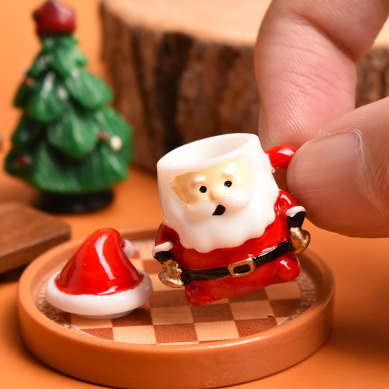 Mini Santa Teacup Ornament - R - Crafting Resin บทวิจารณ์และราคา
