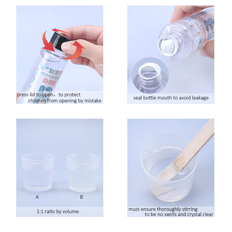 1:1 Clear Epoxy Resin Crystal  - Gold Foil Flakes บทวิจารณ์และราคา