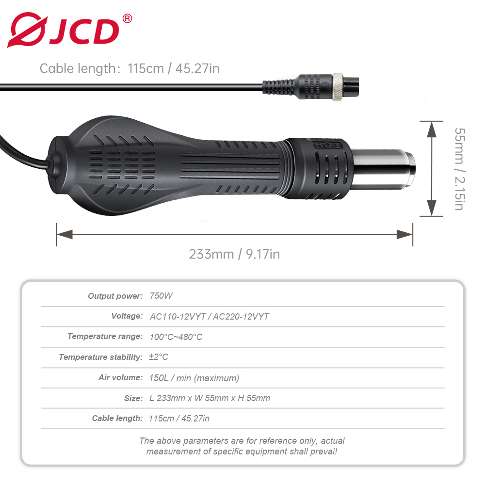 JCD HOT AIR GUN Soldering stat - Heat Gun Small บทวิจารณ์และราคา