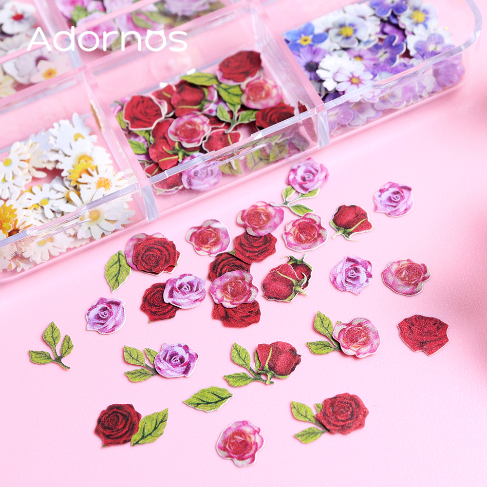 6 Grids Flowers Wood Pulp Chip - Gold Foil Flakes บทวิจารณ์และราคา