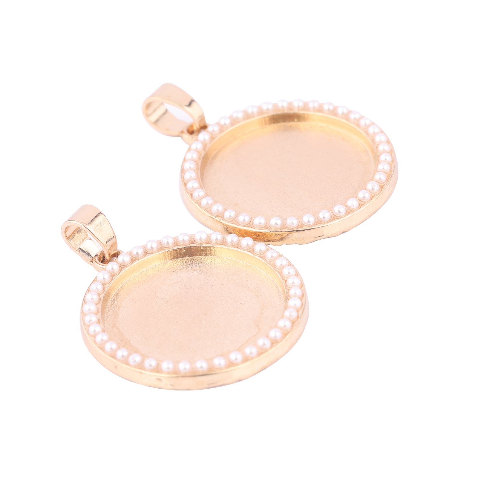 5pcs Kc Gold Pearl Cabochon Ba - Bezels Set Pendant บทวิจารณ์และราคา
