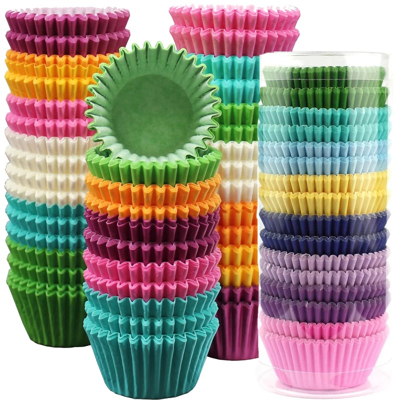 100pcs Mix Baking Cups Cupcake - Mixing Cup Silicone บทวิจารณ์และราคา
