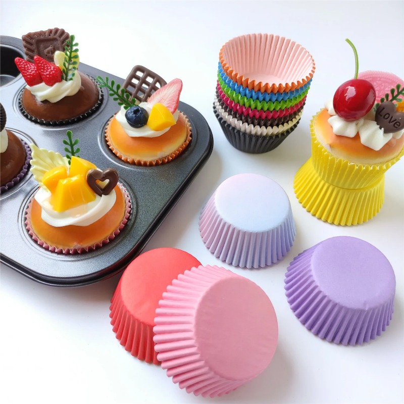 100pcs Mix Baking Cups Cupcake - Mixing Cup Silicone บทวิจารณ์และราคา