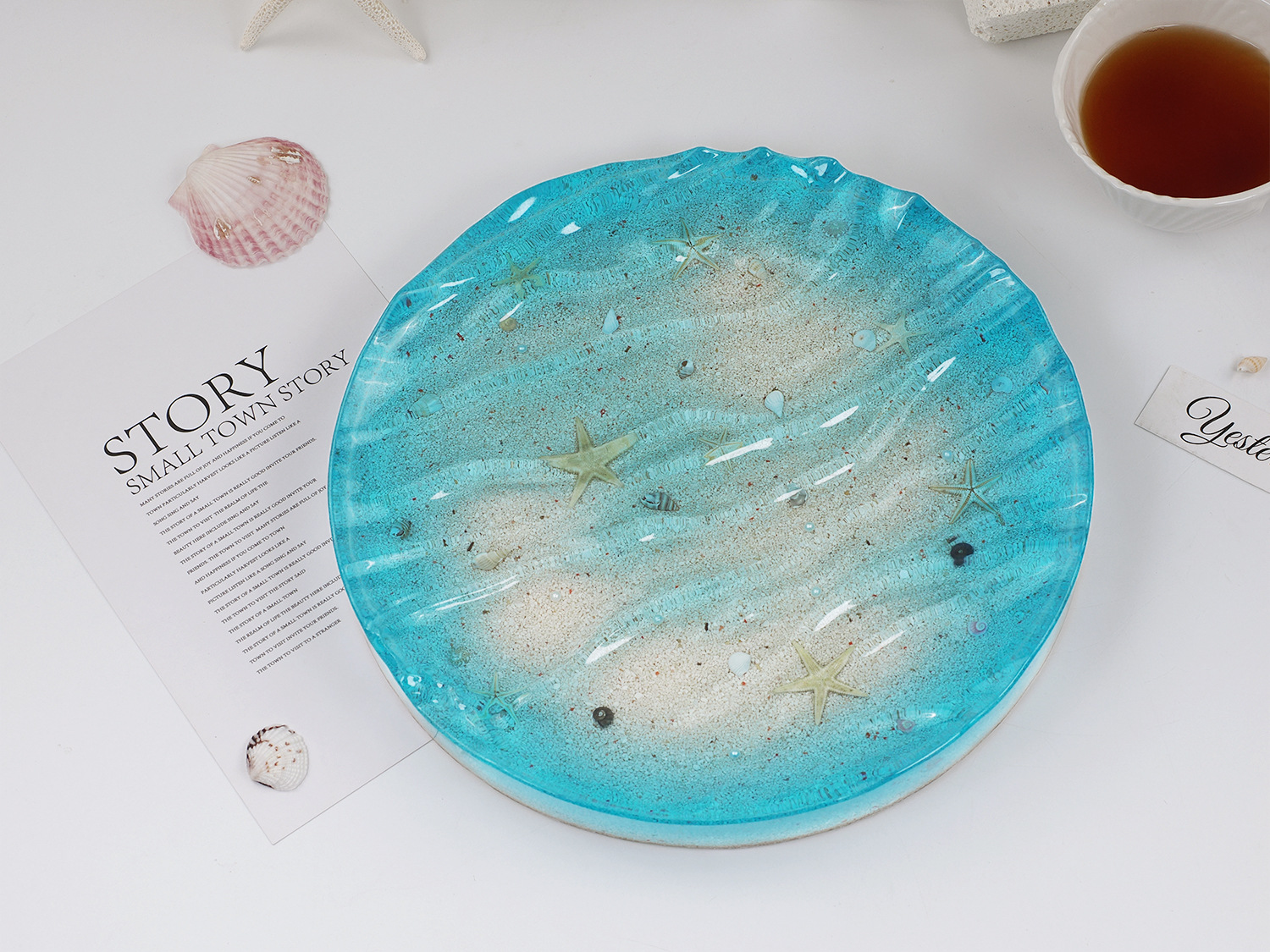 Sea Wave Tray Crystal Epoxy Re - Resin Ocean Wave Mold บทวิจารณ์และราคา