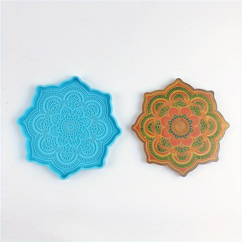 Mandala Coaster Silicone Mold  - Coaster Mold Round บทวิจารณ์และราคา