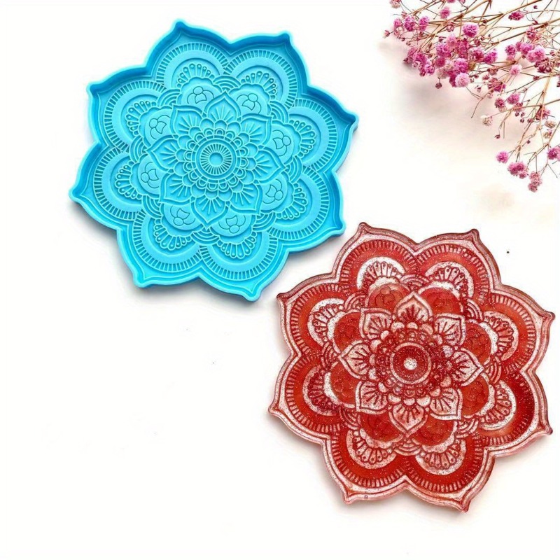 Mandala Coaster Silicone Mold  - Coaster Mold Round บทวิจารณ์และราคา