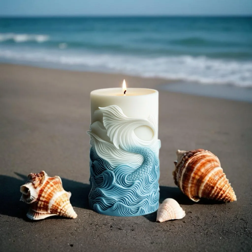 DIY ocean wave foam cylindrica - Resin Ocean Wave Mold บทวิจารณ์และราคา