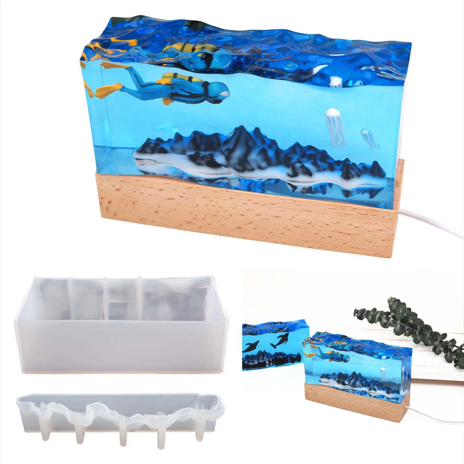 1set New Sea Wave Resin Mold,  - Resin Ocean Wave Mold บทวิจารณ์และราคา