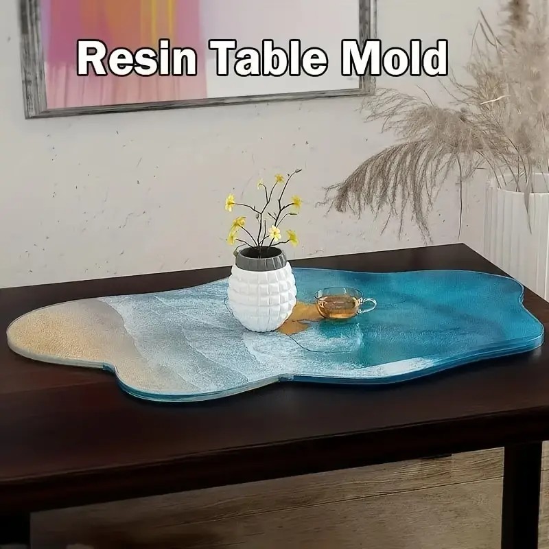 Large 61cm Irregular tray epox - Resin Ocean Wave Mold บทวิจารณ์และราคา