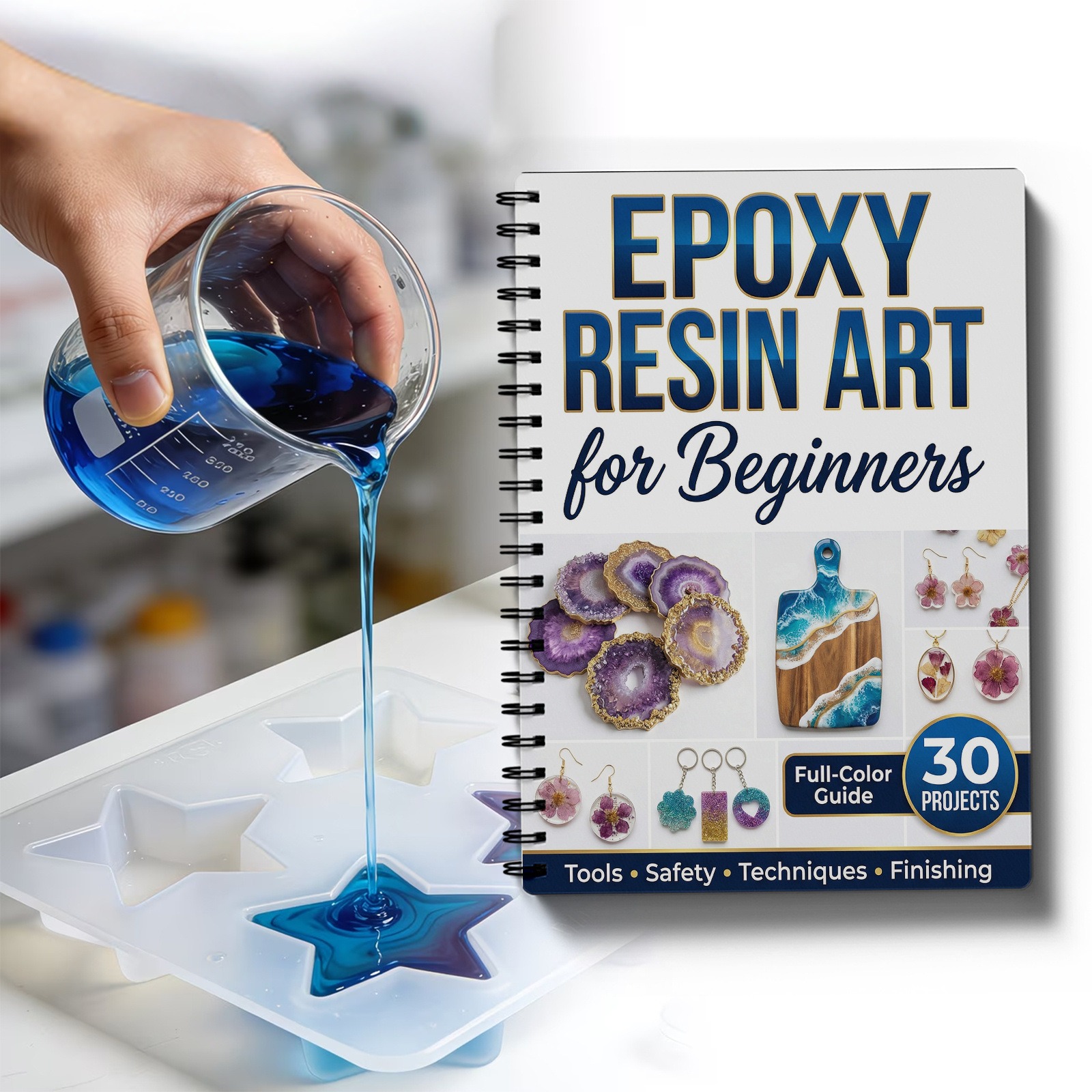 Epoxy Resin Art Book Guide Lea - Resin Craft For Beginners บทวิจารณ์และราคา