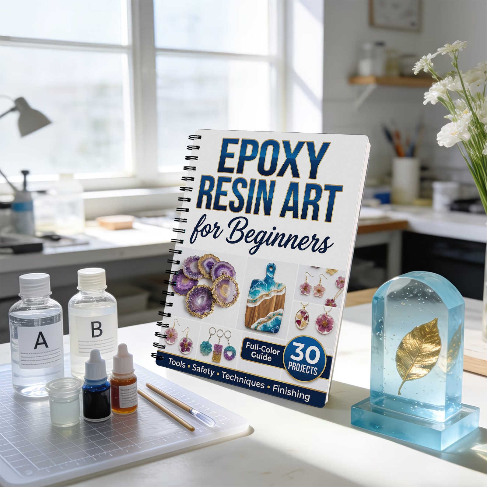 Epoxy Resin Art Book Guide Lea - Resin Craft For Beginners บทวิจารณ์และราคา