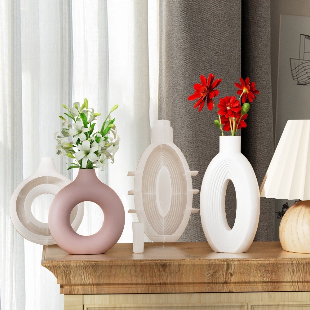 Oval Stripe Silicone Vase Mold - Resin Craft Workshop บทวิจารณ์และราคา