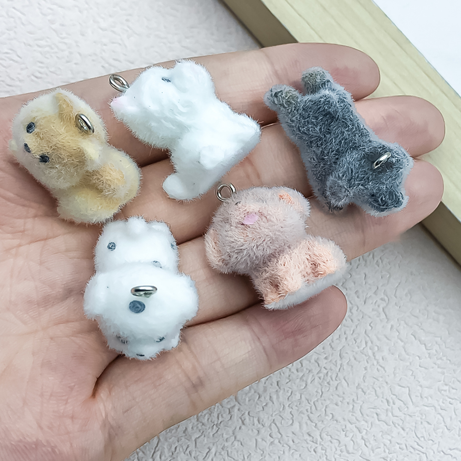5pcs&1pc Flocked Resin Animal  - Resin Craft Material บทวิจารณ์และราคา