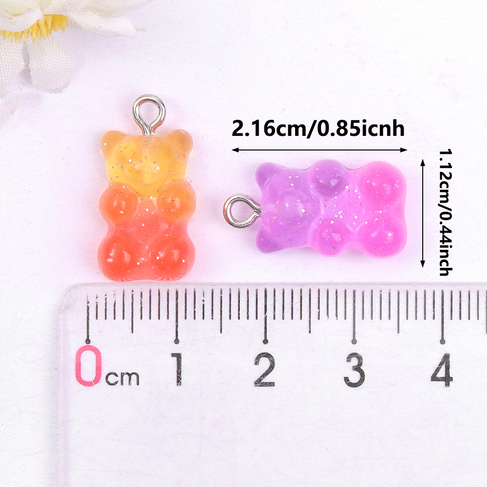 60pcs Dual Color Resin Bear Sh - Resin Craft Material บทวิจารณ์และราคา