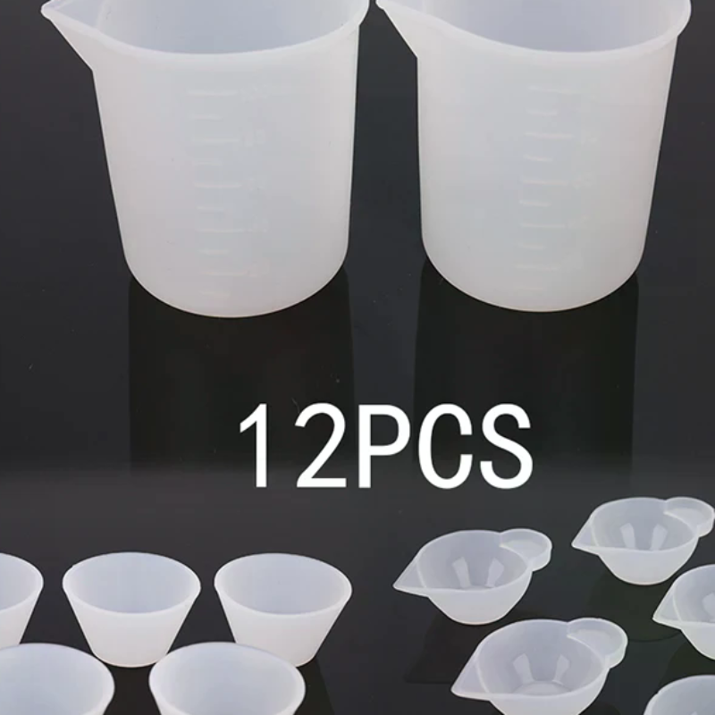 12Pcs Silicone Mixing Measurin - Mixing Cup Silicone บทวิจารณ์และราคา