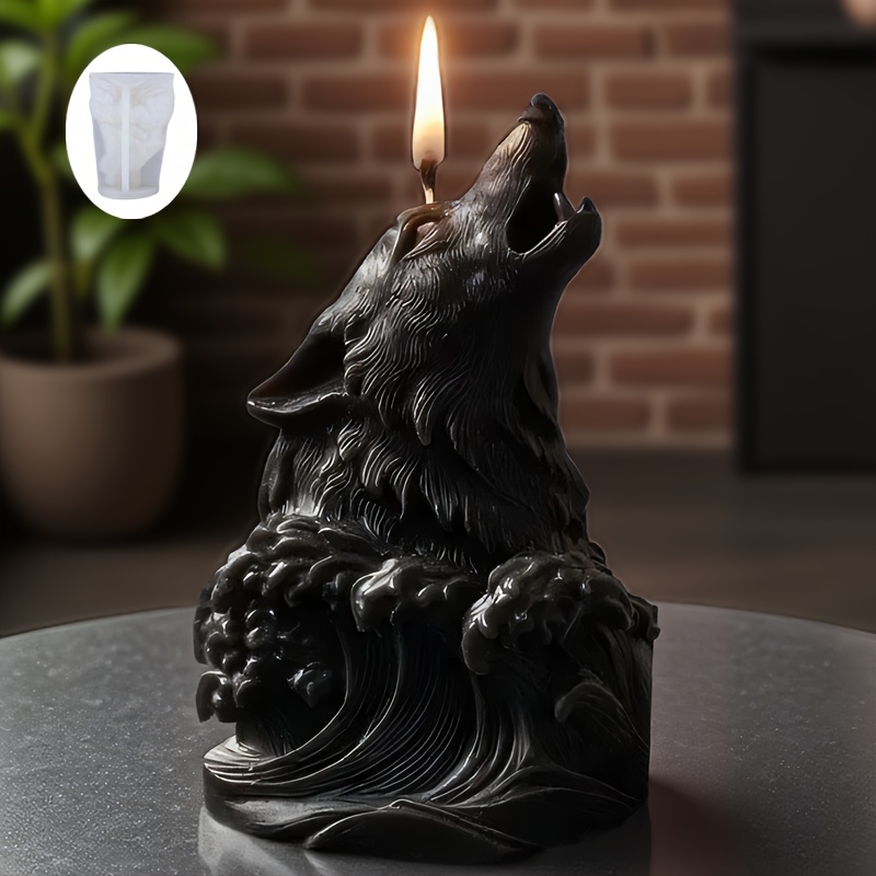Dramatic Wolf and Ocean Wave C - Resin Ocean Wave Mold บทวิจารณ์และราคา