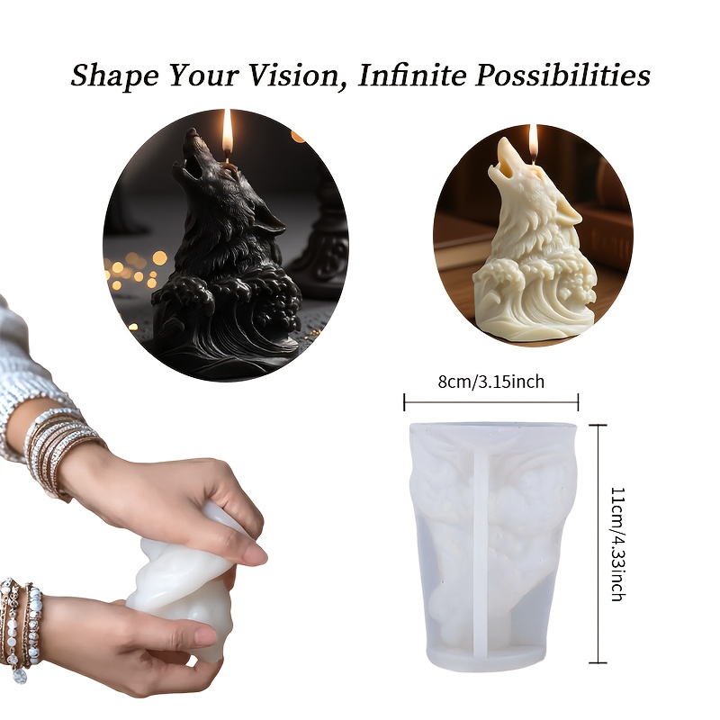 Dramatic Wolf and Ocean Wave C - Resin Ocean Wave Mold บทวิจารณ์และราคา