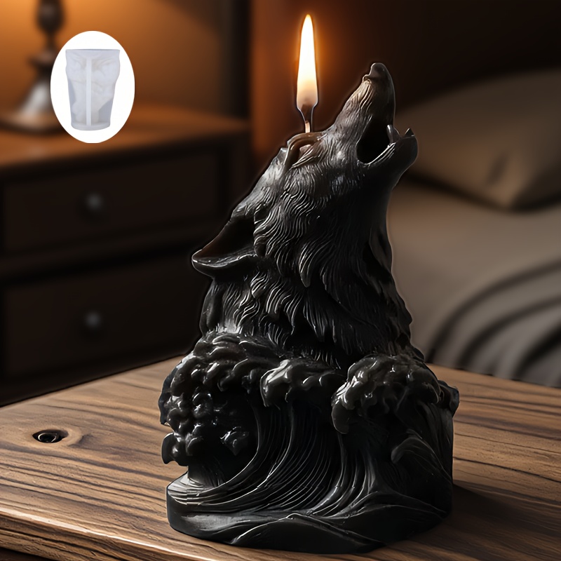 Dramatic Wolf and Ocean Wave C - Resin Ocean Wave Mold บทวิจารณ์และราคา
