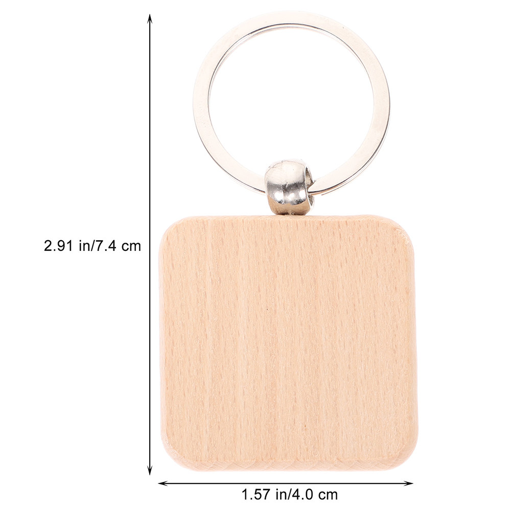 12Pcs Wooden Keychain Blanks U - Wood Ring Blank บทวิจารณ์และราคา