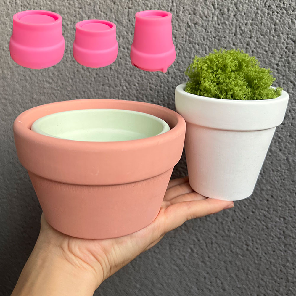 Large Concrete Plant Pot Silic - Coaster Mold Round บทวิจารณ์และราคา