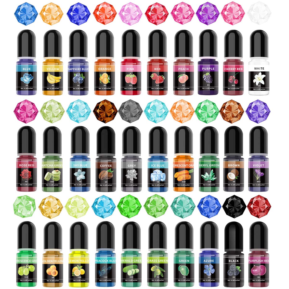 5ml/Bottle Epoxy Resin Pigment - Epoxy Uv Resin Kit บทวิจารณ์และราคา