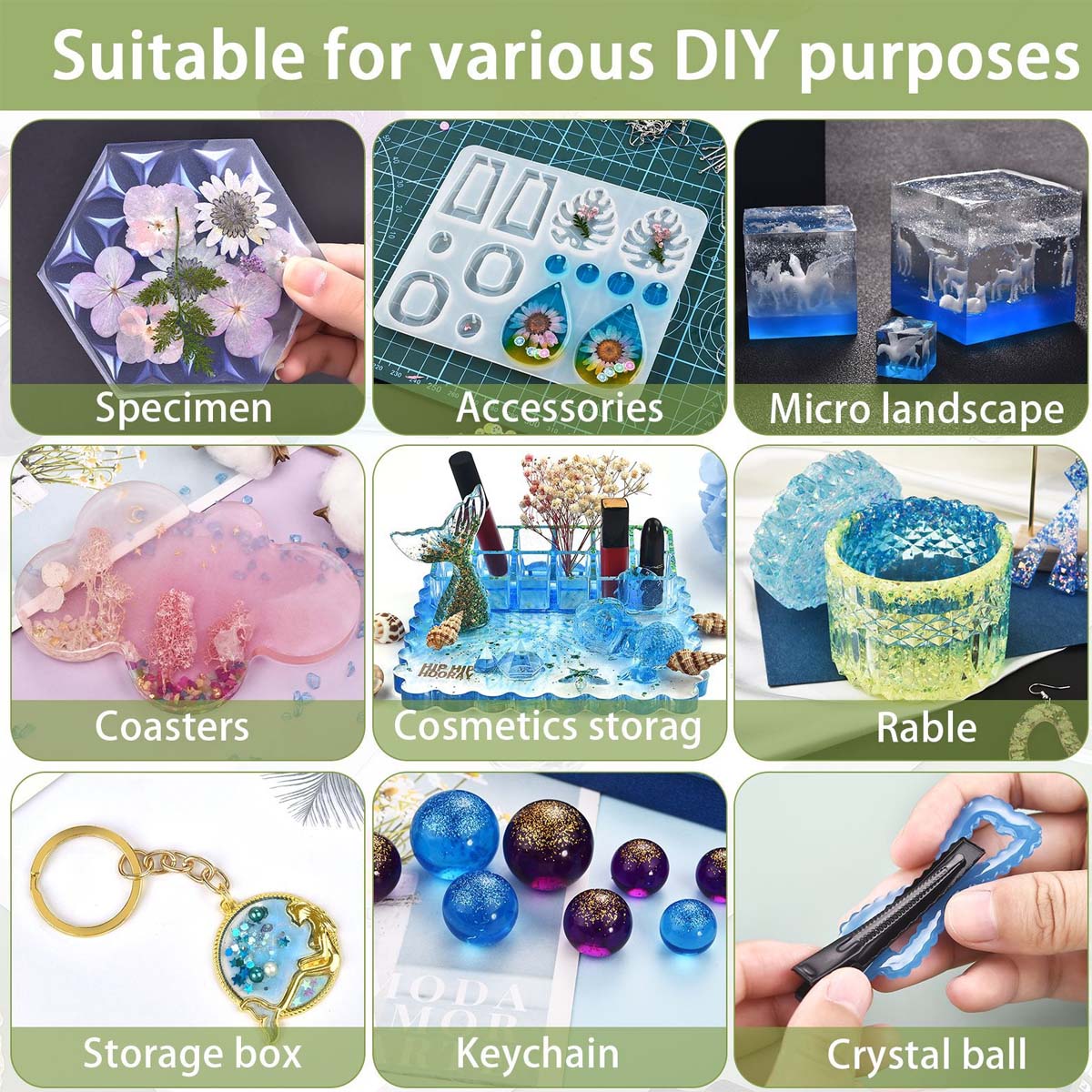 5ml/Bottle Epoxy Resin Pigment - Epoxy Uv Resin Kit บทวิจารณ์และราคา