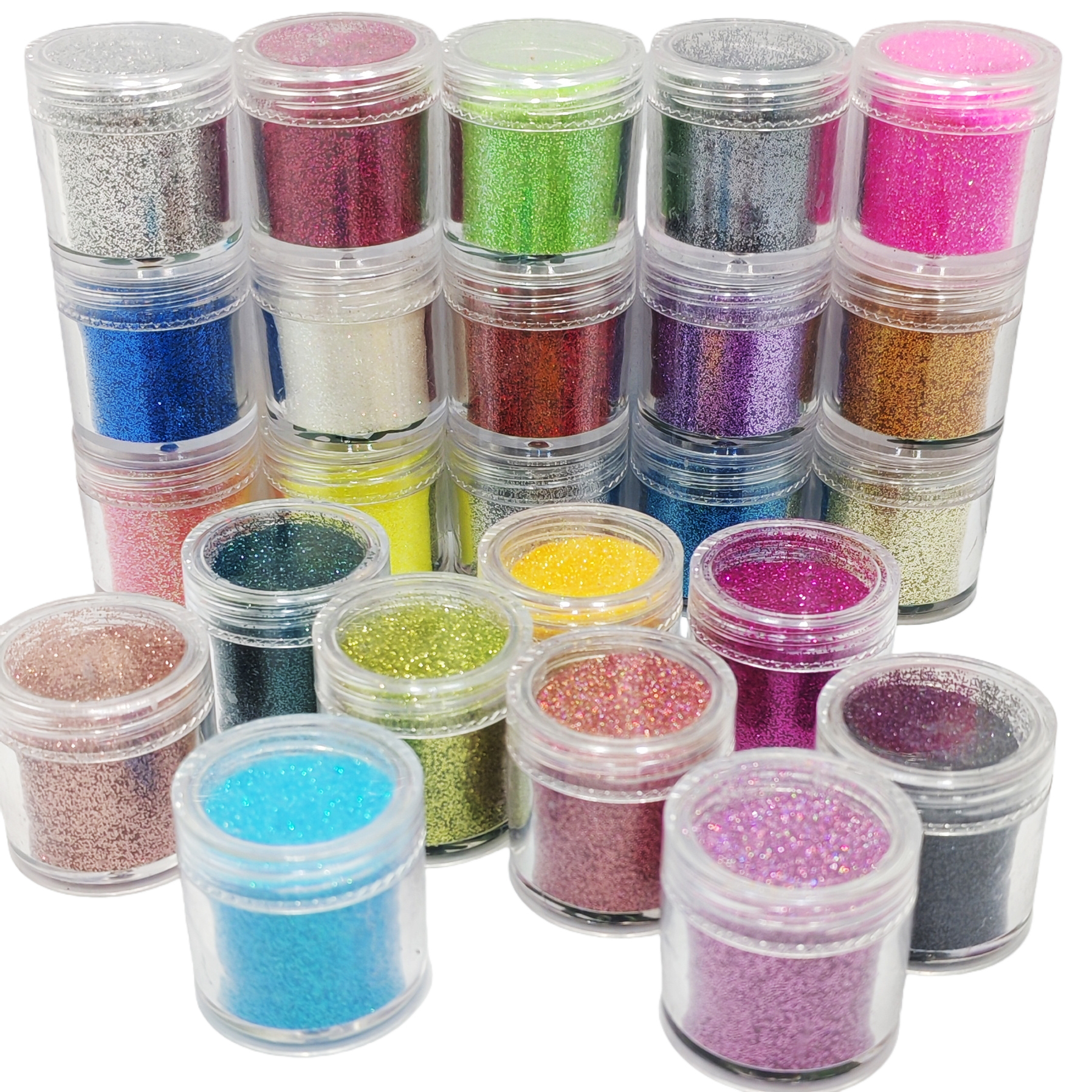 24-Color Cosmetic Iridescent H - Resin Glitter Pack บทวิจารณ์และราคา