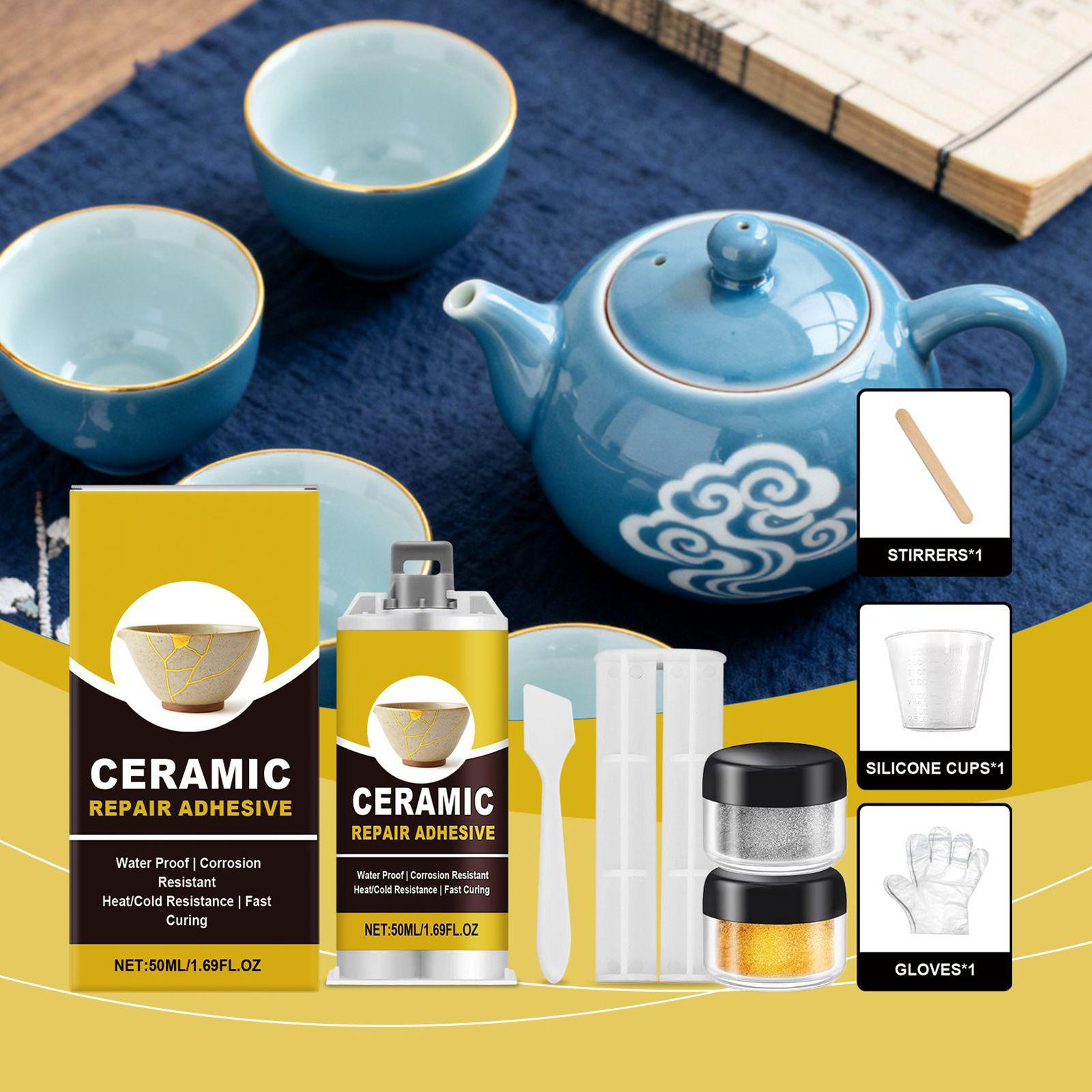 Ceramic Glass Repair Kit Epoxy - Resin Craft Workshop บทวิจารณ์และราคา