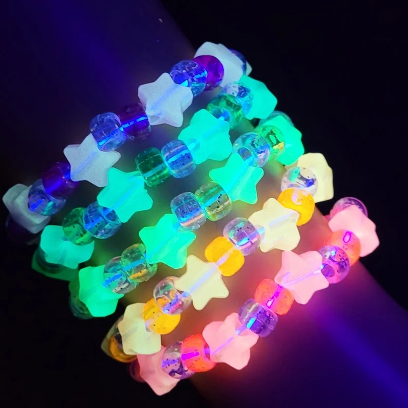 5 Glow star kandi bracelet set - Resin Glitter Pack บทวิจารณ์และราคา