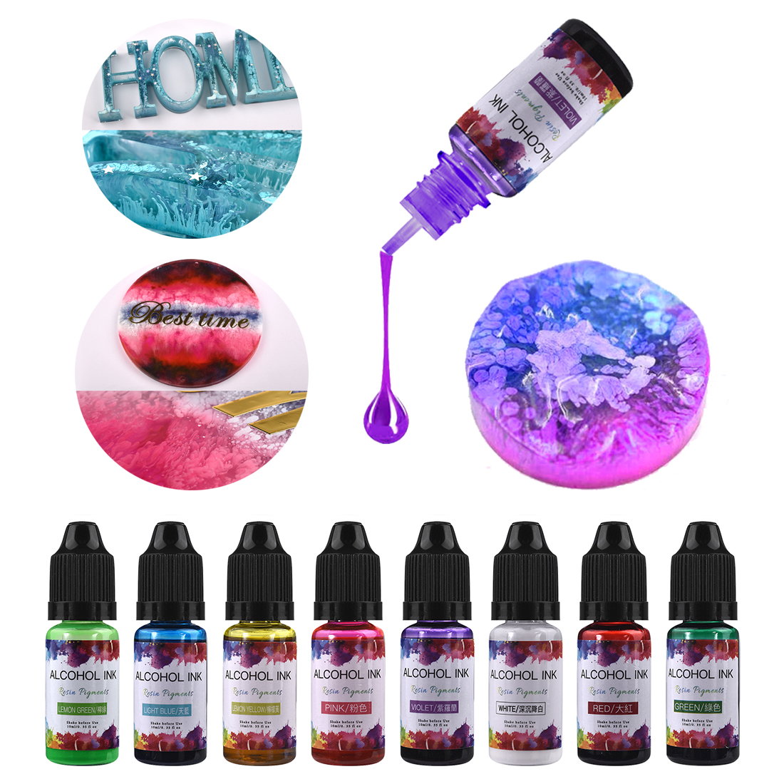 10ml/15ml Art Ink Alcohol Resi - Resin Dye Alcohol บทวิจารณ์และราคา
