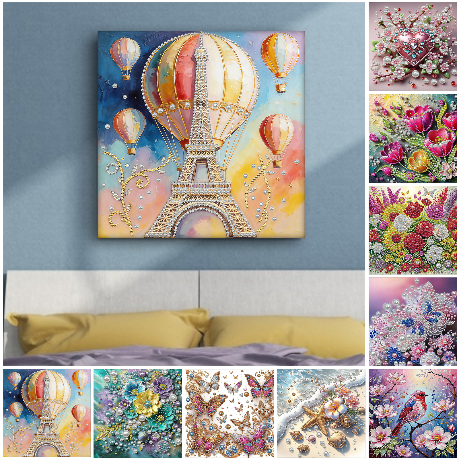 DIY Pearl Gem Paintings Pictur - Resin Craft For Beginners บทวิจารณ์และราคา