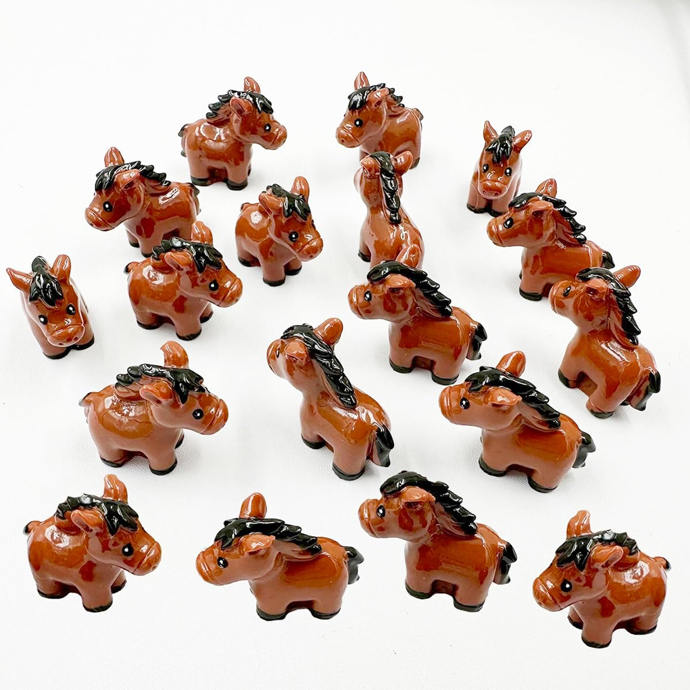 3/6pcs Mini Resin Horse Miniat - Terrarium Moss Art บทวิจารณ์และราคา