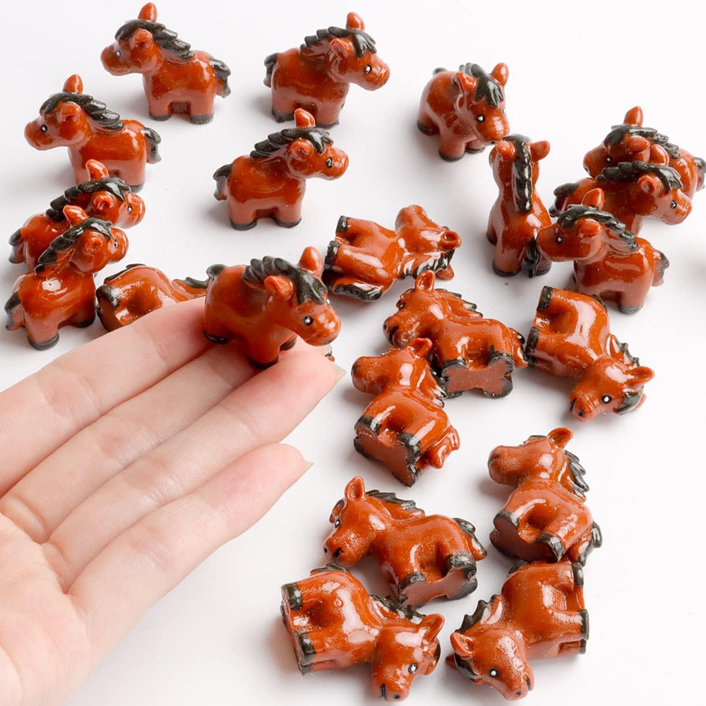 3/6pcs Mini Resin Horse Miniat - Terrarium Moss Art บทวิจารณ์และราคา