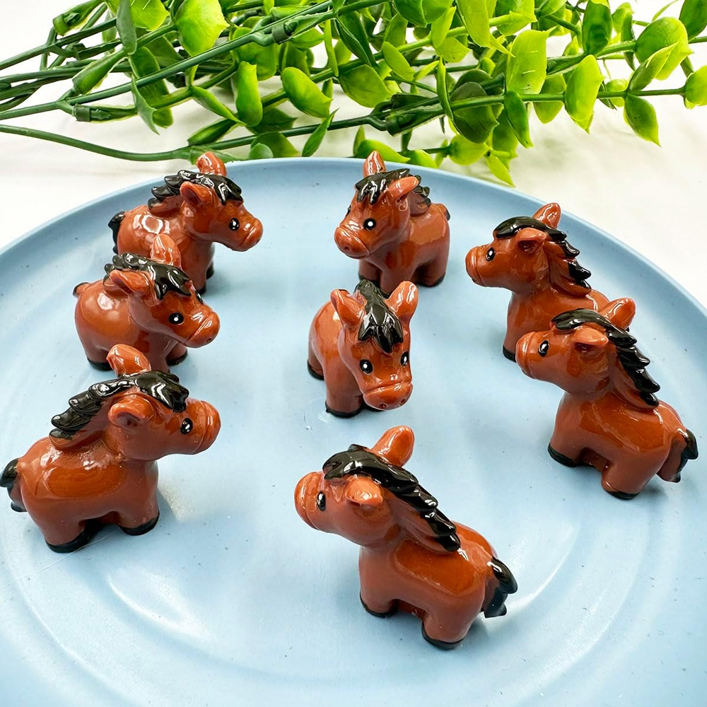 3/6pcs Mini Resin Horse Miniat - Terrarium Moss Art บทวิจารณ์และราคา
