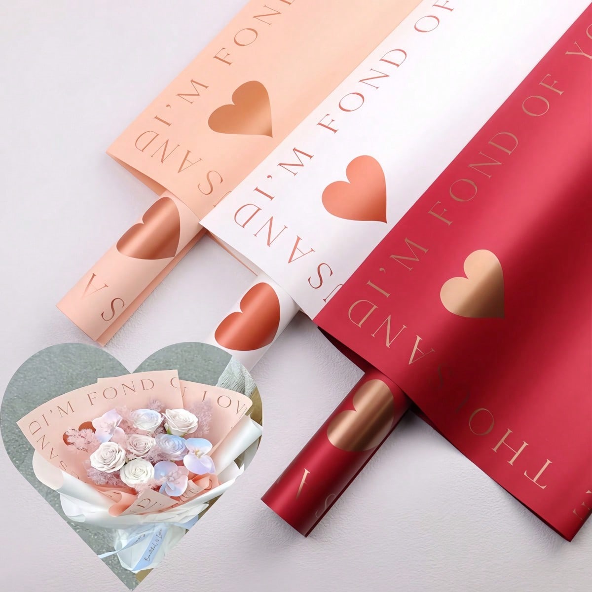 20 Sheets/Pack Gold Foil Heart - Gold Foil Flakes บทวิจารณ์และราคา