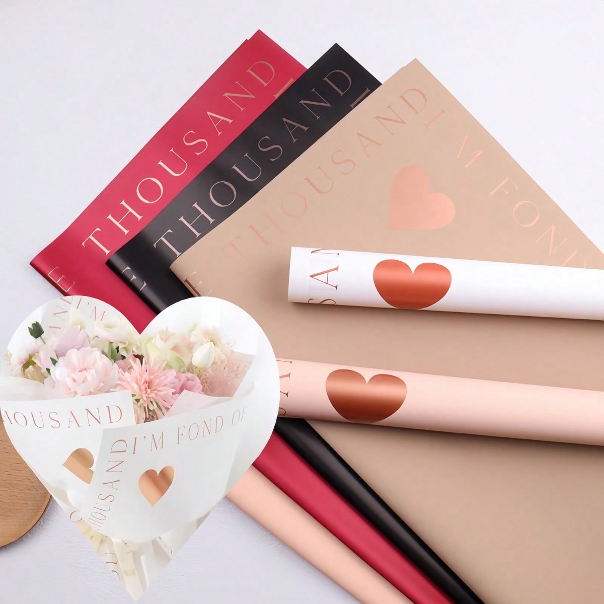20 Sheets/Pack Gold Foil Heart - Gold Foil Flakes บทวิจารณ์และราคา