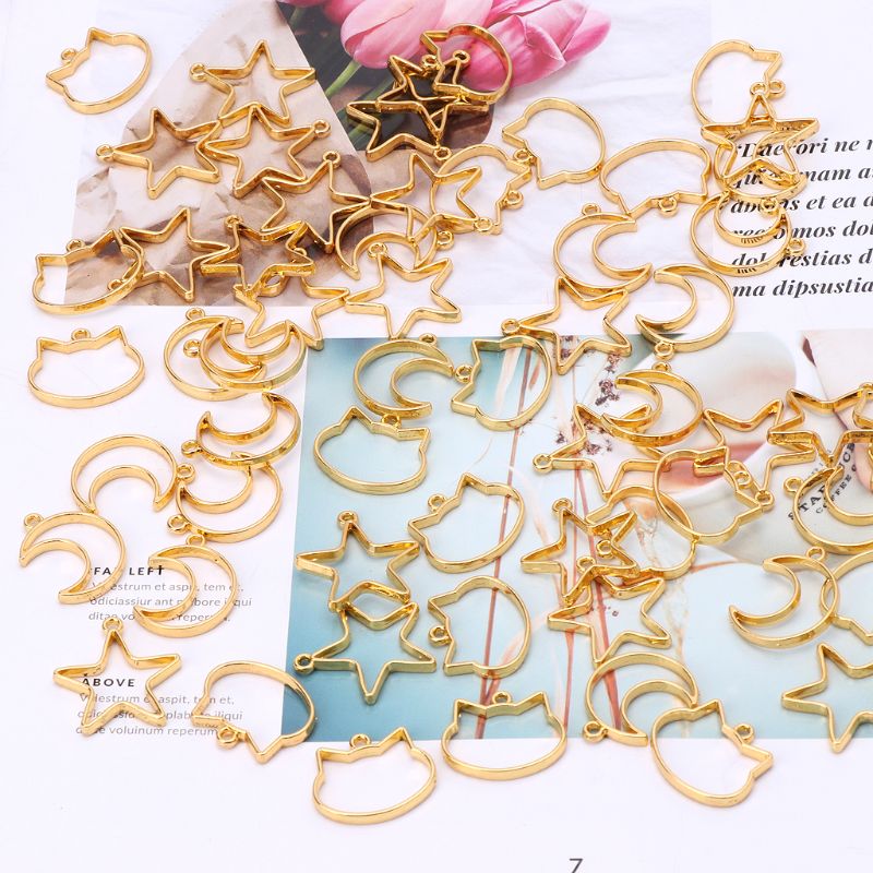 90 Pieces Mini Geometric Frame - Bezels Set Pendant บทวิจารณ์และราคา