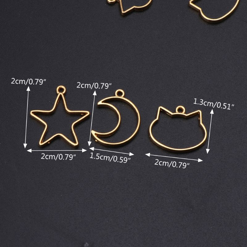 90 Pieces Mini Geometric Frame - Bezels Set Pendant บทวิจารณ์และราคา
