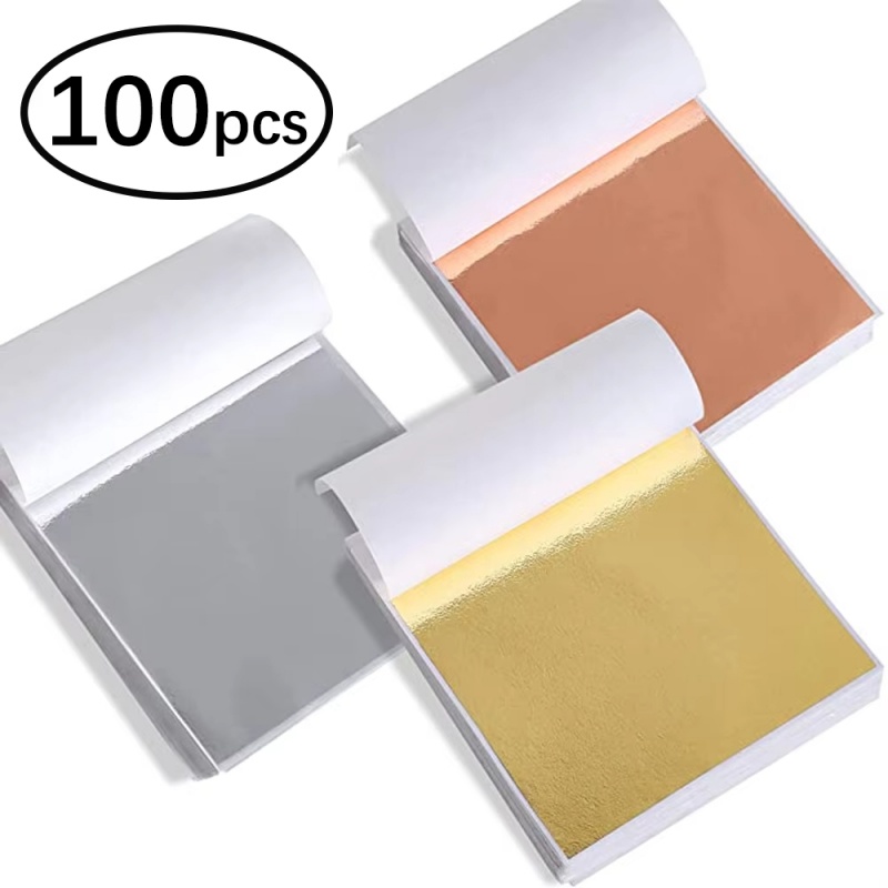 100pcs Imitation Gold Sliver C - Gold Foil Flakes บทวิจารณ์และราคา