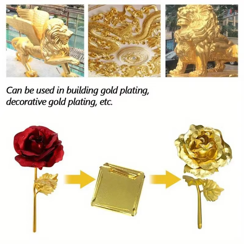 100pcs Imitation Gold Sliver C - Gold Foil Flakes บทวิจารณ์และราคา