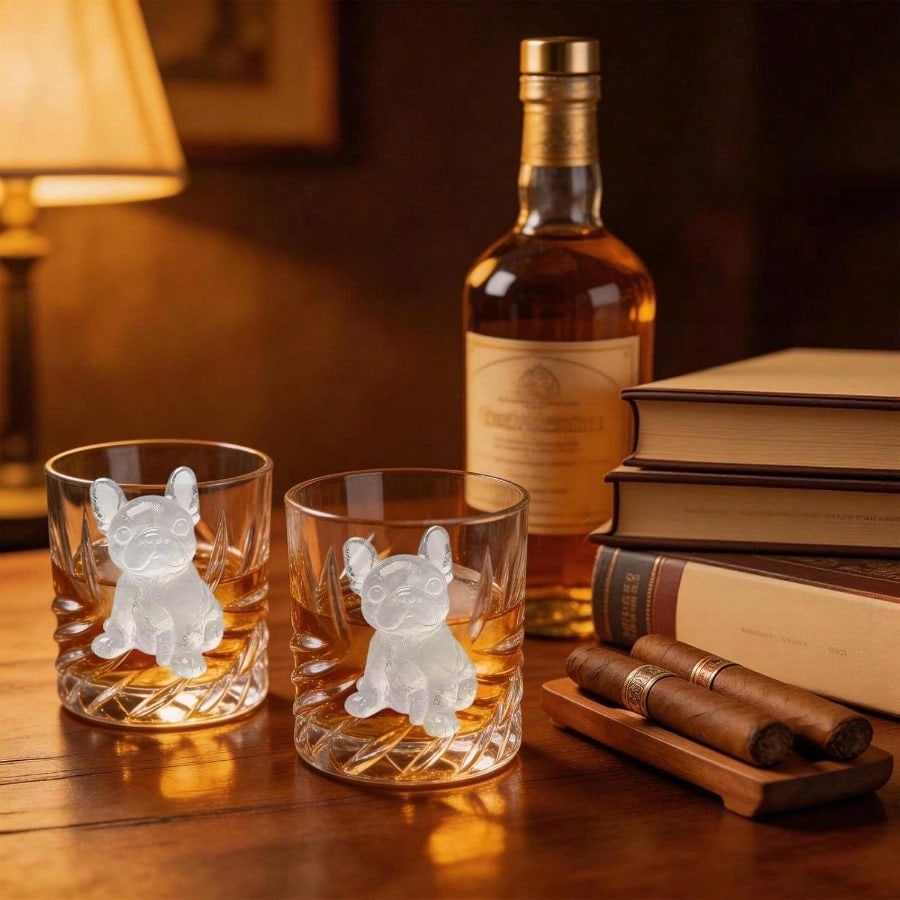 3D French Bulldog Cube Molds 2 - Silicone Mold Tray บทวิจารณ์และราคา