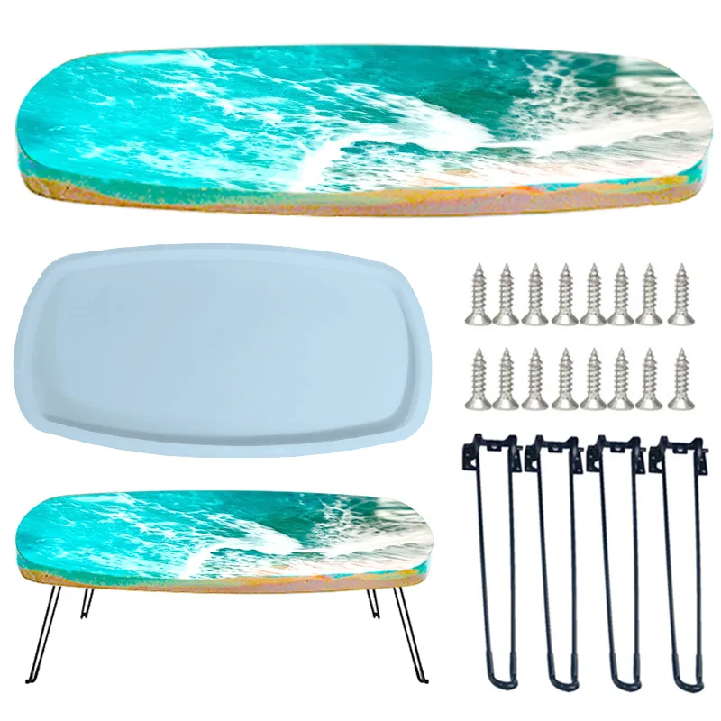 Large 61cm Irregular tray epox - Resin Ocean Wave Mold บทวิจารณ์และราคา