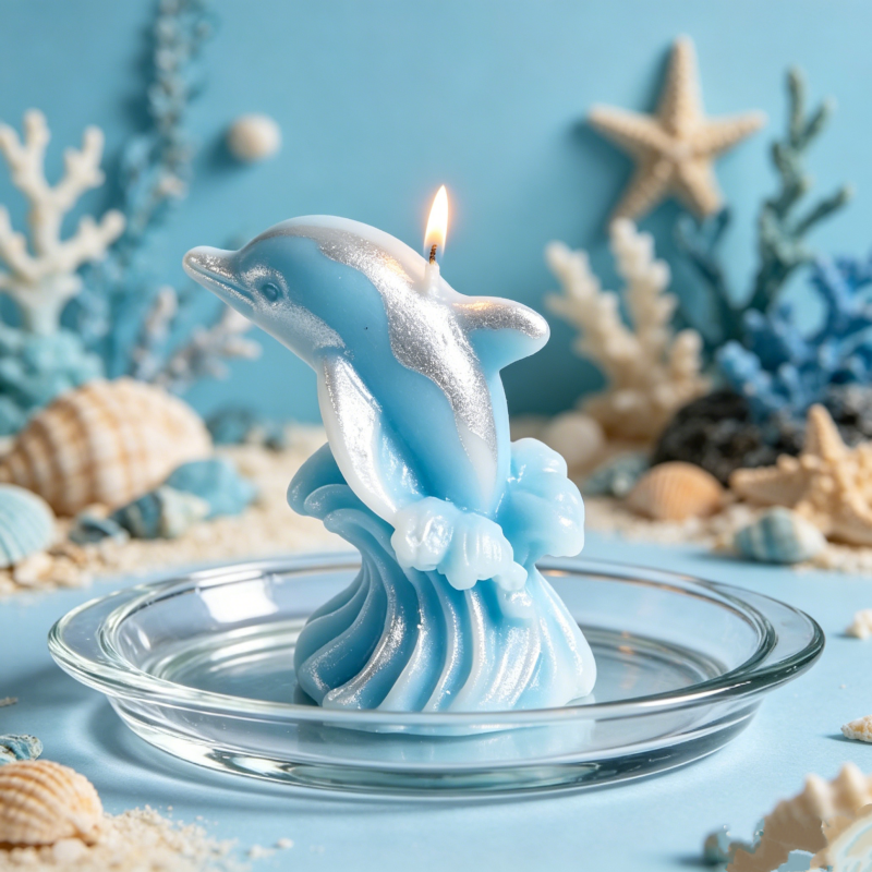 3D Whale & Dolphin with Wave S - Resin Ocean Wave Mold บทวิจารณ์และราคา