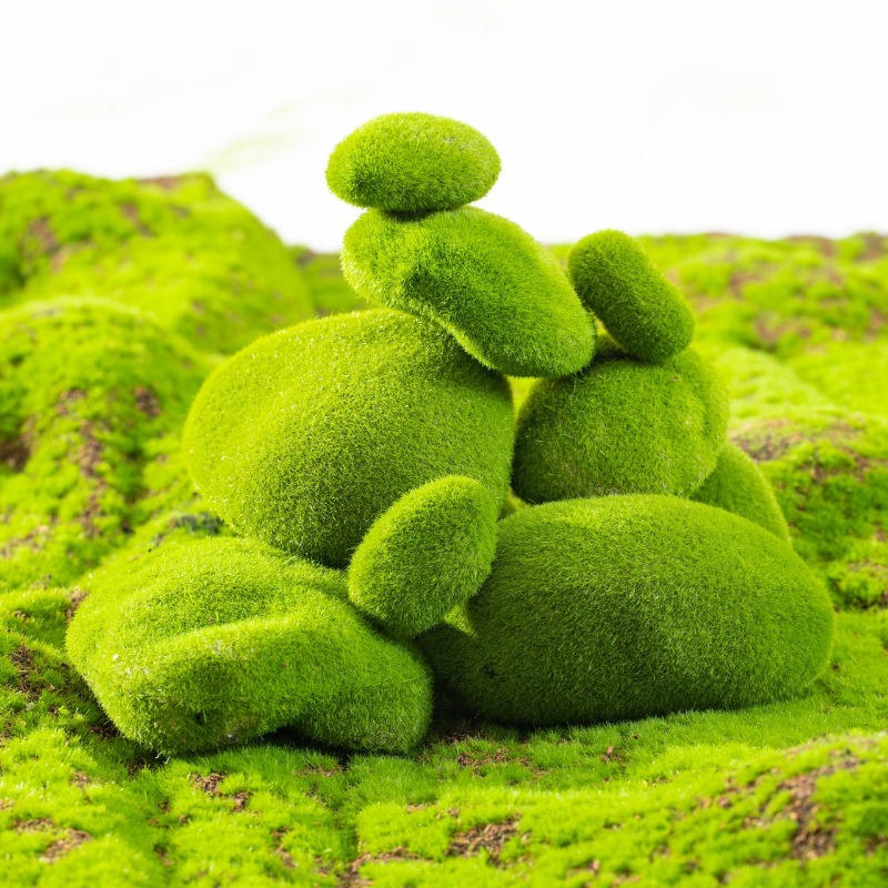 10pcs Artificial Moss Stones F - Terrarium Moss Art บทวิจารณ์และราคา
