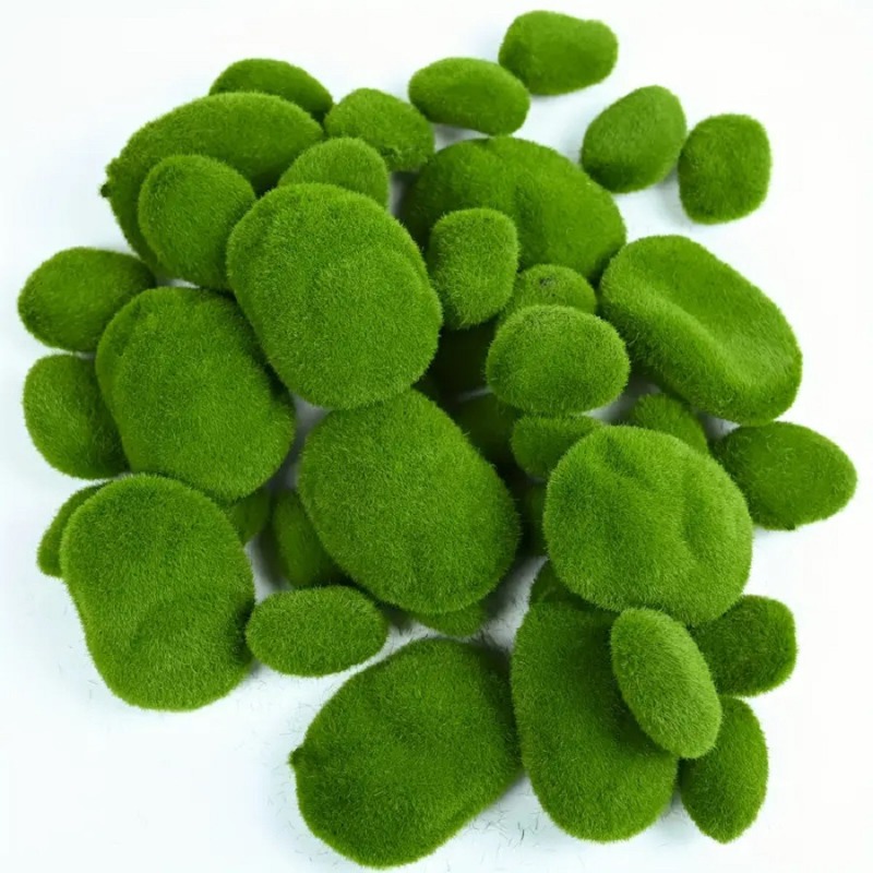 10pcs Artificial Moss Stones F - Terrarium Moss Art บทวิจารณ์และราคา