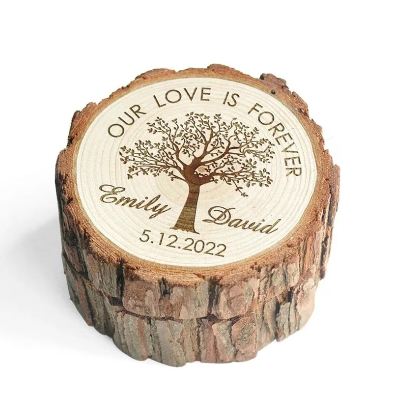 Personalized Wooden Wedding Ri - Wood Ring Blank บทวิจารณ์และราคา