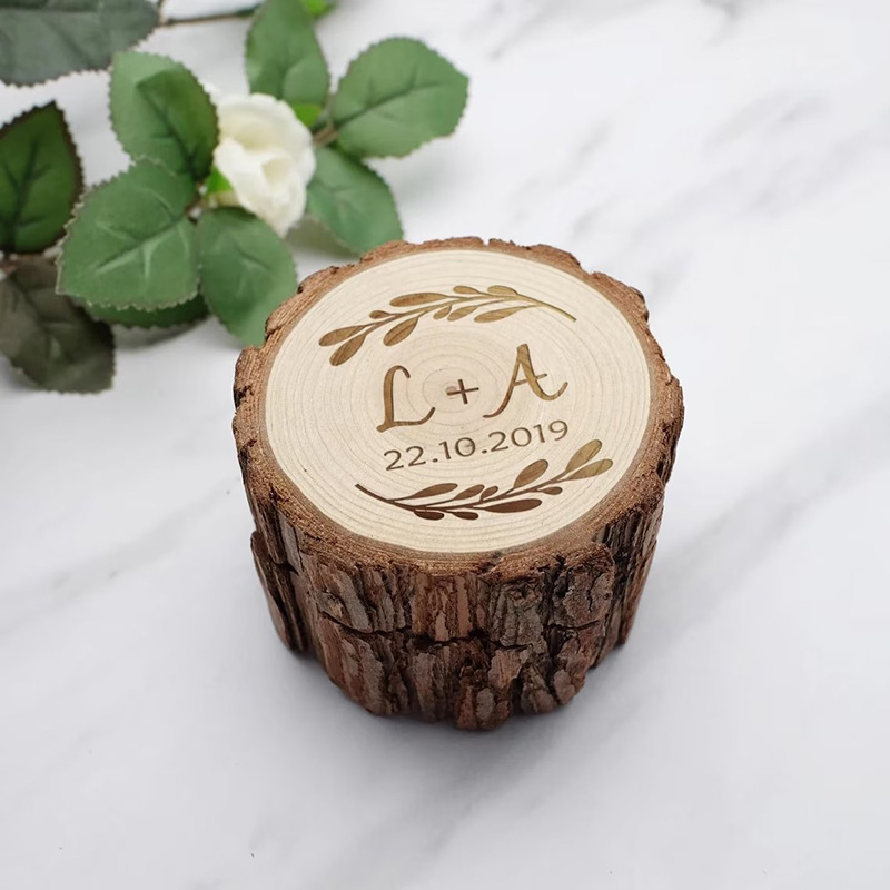 Personalized Wooden Wedding Ri - Wood Ring Blank บทวิจารณ์และราคา