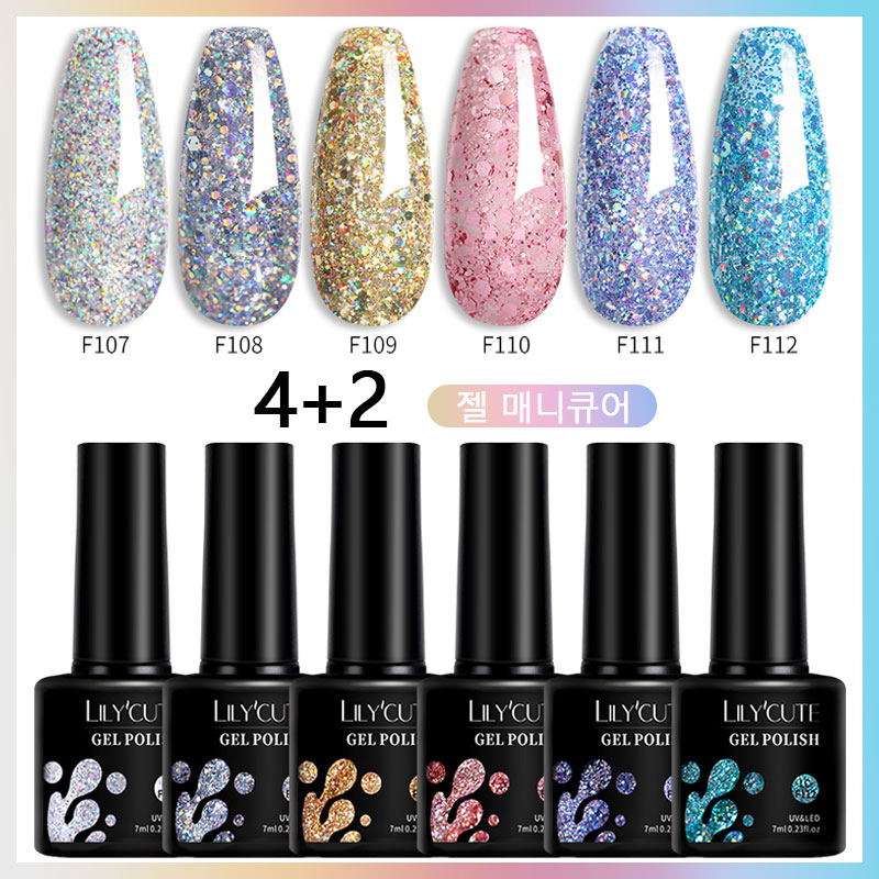 LILYCUTE 7ml 6Pcs/Set Glitter  - Resin Glitter Pack บทวิจารณ์และราคา