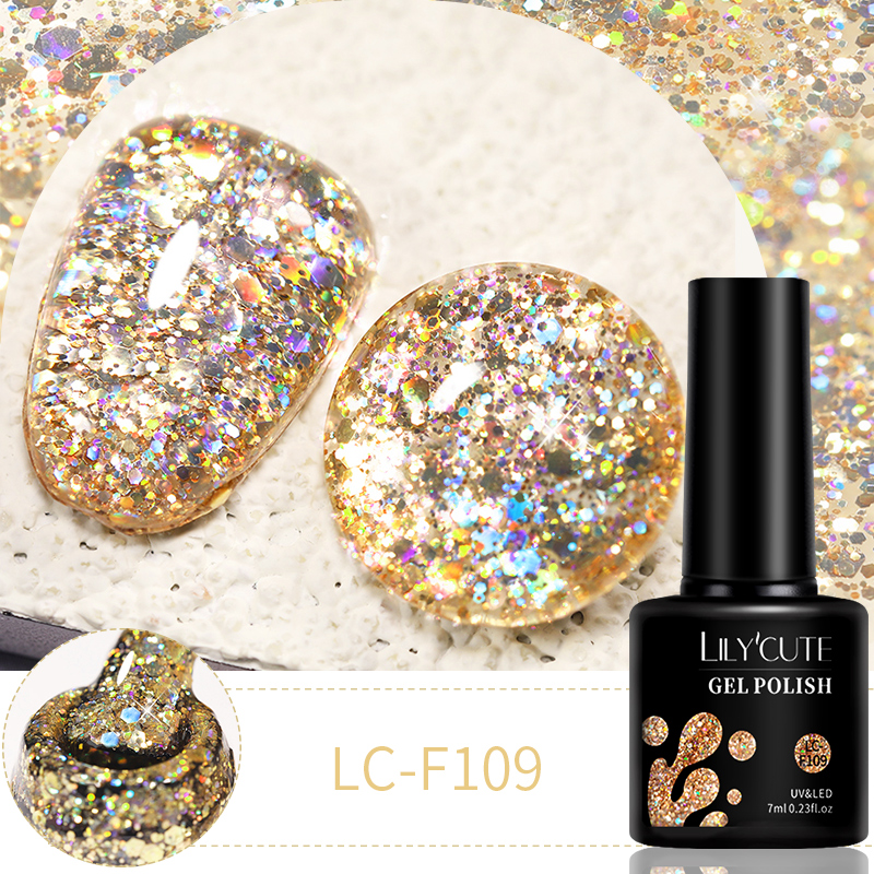 LILYCUTE 7ml 6Pcs/Set Glitter  - Resin Glitter Pack บทวิจารณ์และราคา