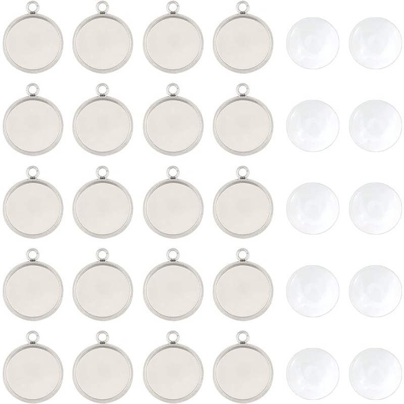 50 sets Pendant Cabochon Jewel - Bezels Set Pendant บทวิจารณ์และราคา